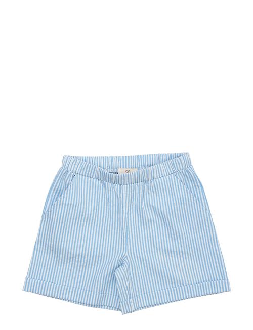 Seersucker Shorts Sporty Copenhagen Colors Blue