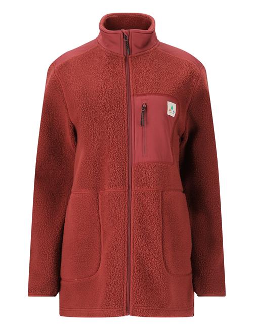 Felis W Long Teddy Jacket Whistler Burgundy