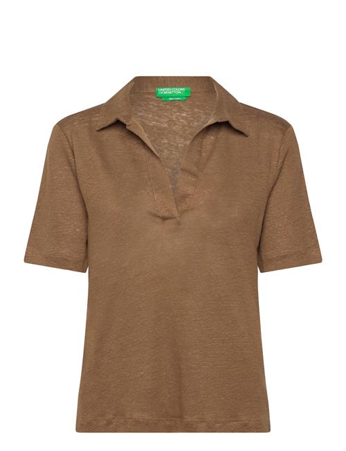 H/S Polo Shirt United Colors Of Benetton Brown