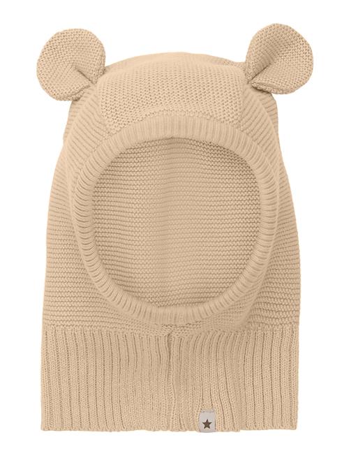 Balaclava Knit W. Ears Huttelihut Beige