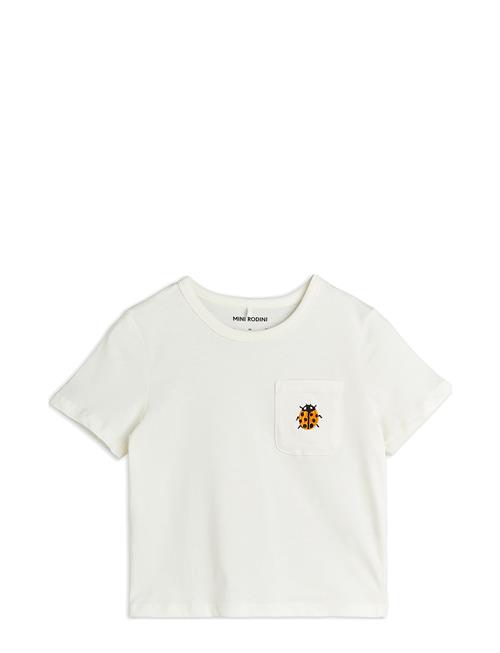 Ladybugs Emb Ss Tee Mini Rodini White