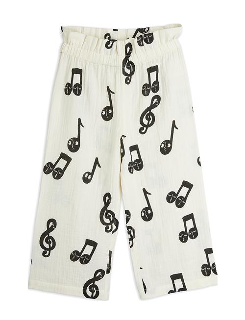 Note Aop Muslin Paperbag Trousers Mini Rodini White