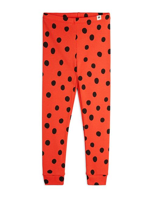 Dots Aop Leggings Mini Rodini Red