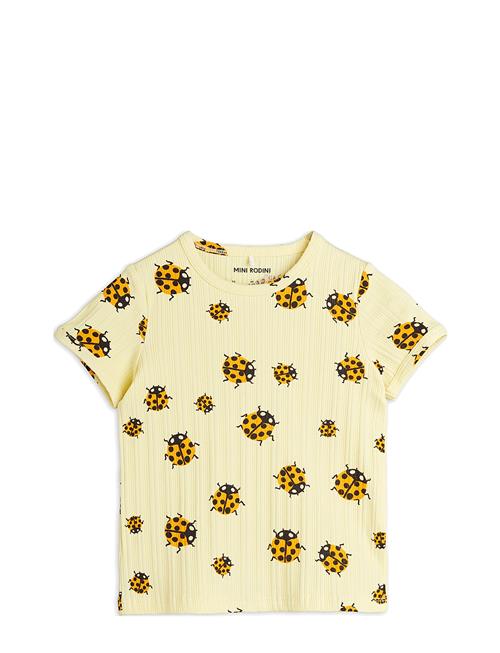 Ladybugs Aop Ss Tee Mini Rodini Yellow