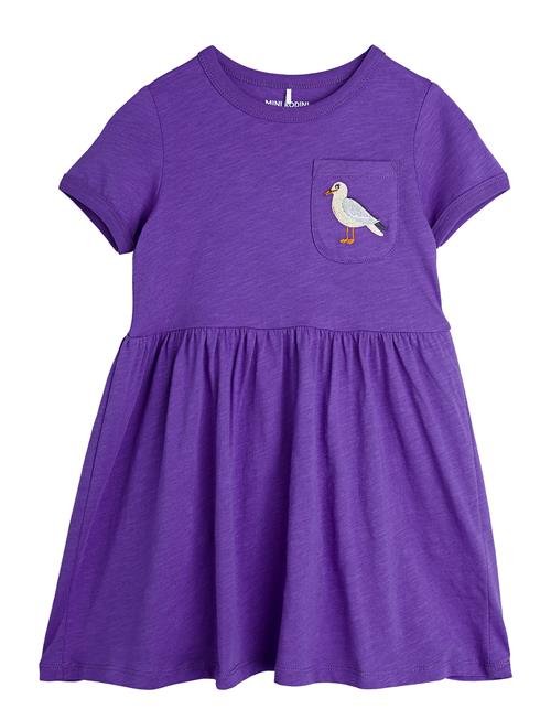 Seagull Emb Ss Dress Mini Rodini Purple