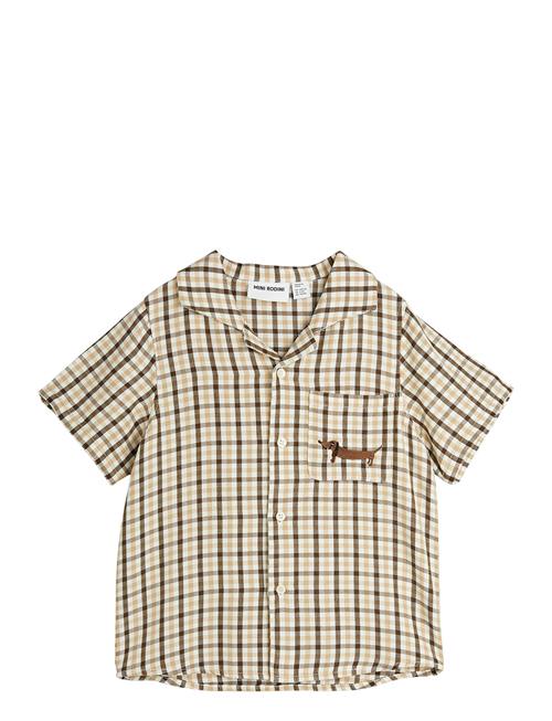 Gingham Yd Woven Shirt Mini Rodini Beige
