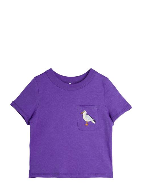 Seagull Emb Ss Tee Mini Rodini Purple