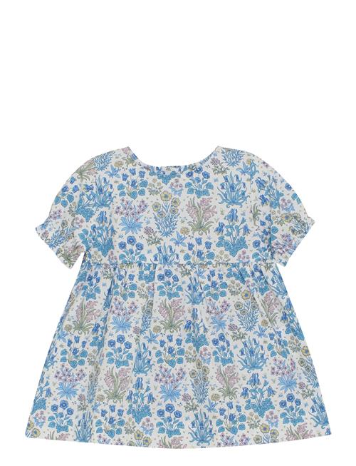 Dress Ss In Liberty Fabric Huttelihut Blue
