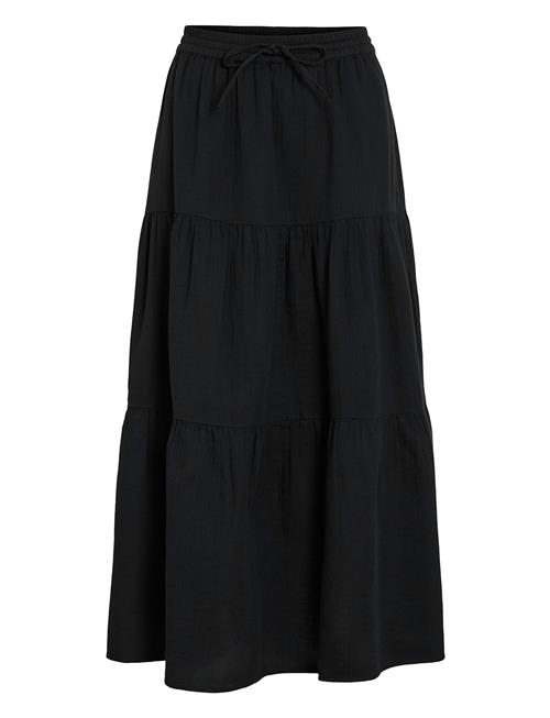 Vilania Rw Ankle Skirt Vila Black
