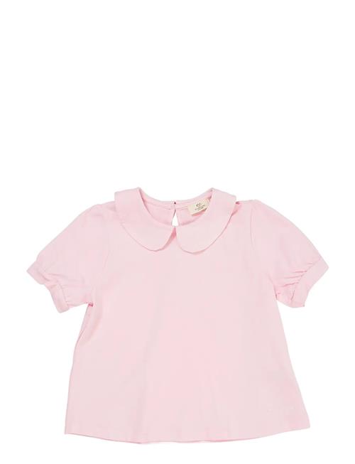 Solid Blouse W. Collar Ss Copenhagen Colors Pink