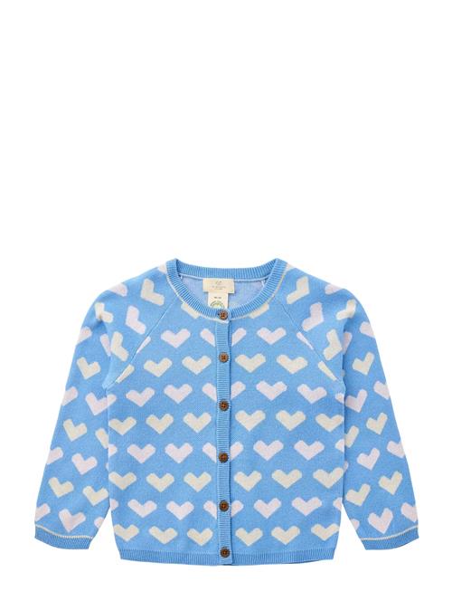 Knitted Heart Cardigan Copenhagen Colors Blue
