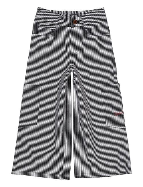 Striped Wide Pants W Pockets Copenhagen Colors Grey