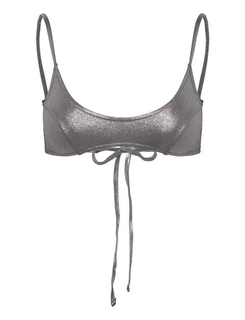 Glitter Bikini Top Weekday Silver