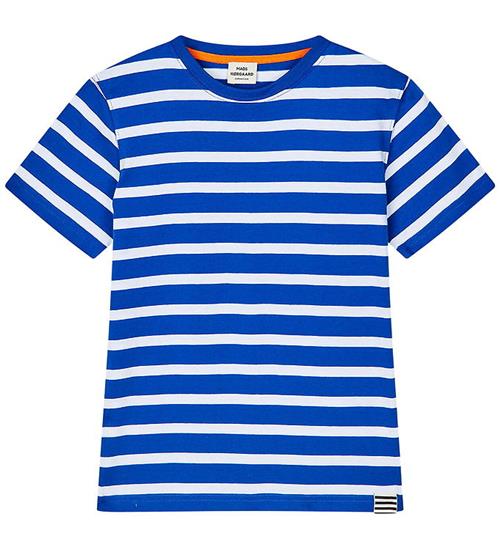 Mads Nørgaard T-shirt - Stripe Thorlino - Surf The Web/White