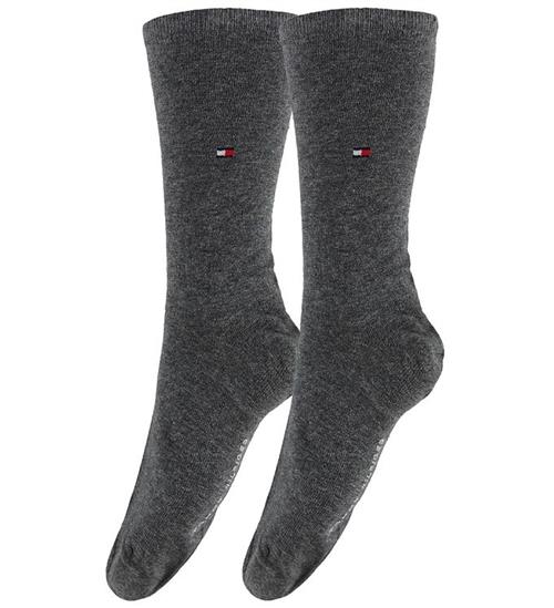 Tommy Hilfiger Strømper - 2-pak - Casual - Gråmeleret