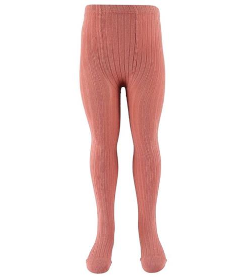 Condor Strømpebukser - Rib - Støvet Rosa
