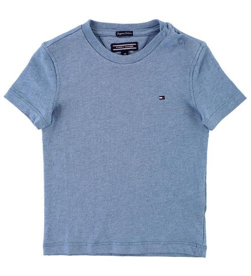 Se Tommy Hilfiger T-shirt - Blåmeleret ved KidsWorld