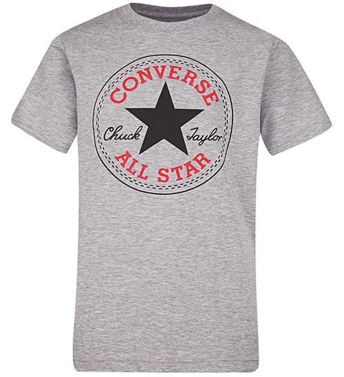 Converse T-shirt - Gråmeleret m. Logo
