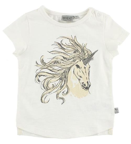 Wheat T-shirt - Ivory m. Enhjørning