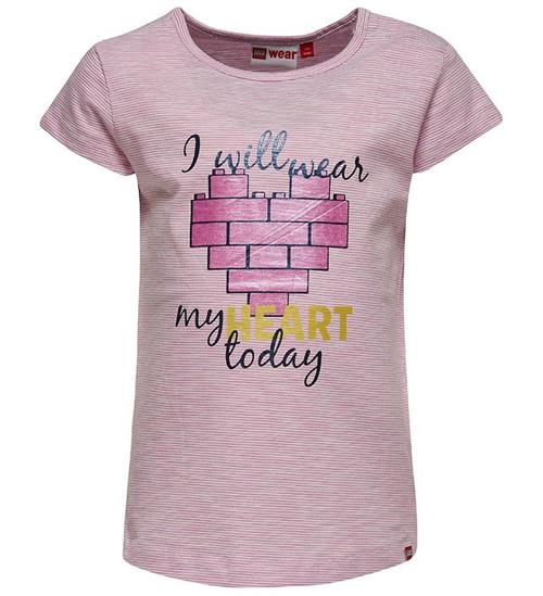 LEGOÂ® Duplo T-Shirt - Rosastribet m. Hjerte