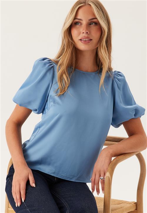 VILA Viellette 2/4 SATIN PUFF TOP S