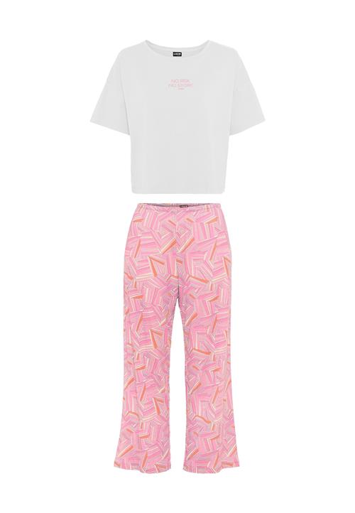 LSCN by LASCANA Pyjamas  koral / lyserød / eosin / hvid