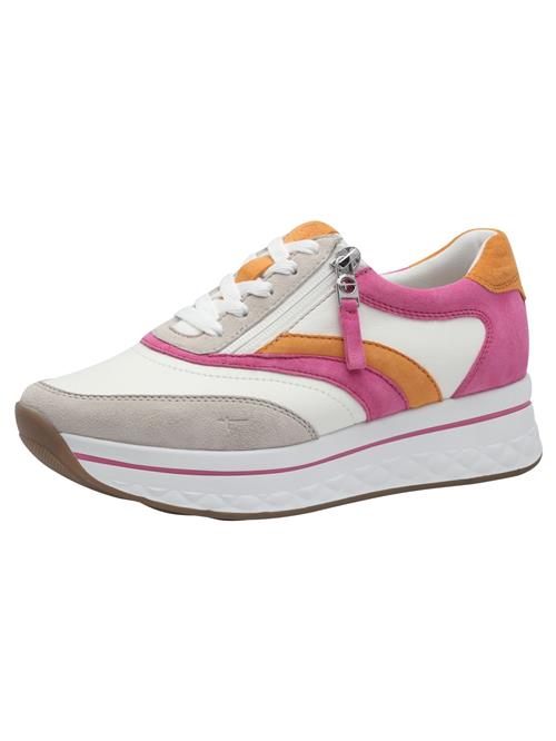 Tamaris Sneaker low  grå / orange / fuchsia / hvid