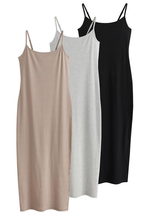 The Set Sommerkjole  beige / grå / sort