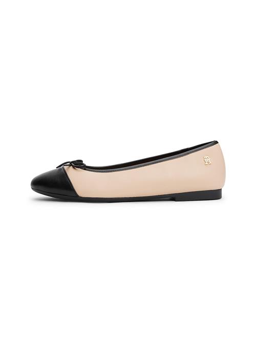TOMMY HILFIGER Ballerinasko  pudder / sort
