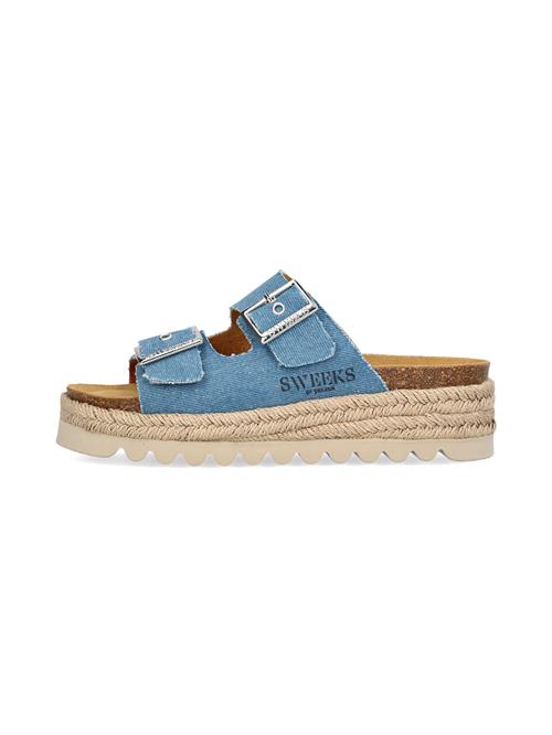 SWEEKS of Sweden Pantoletter  blue denim / sort