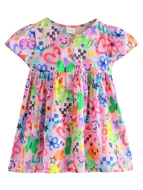 Next Kjole  neonblå / neongrøn / neonpink / lys pink