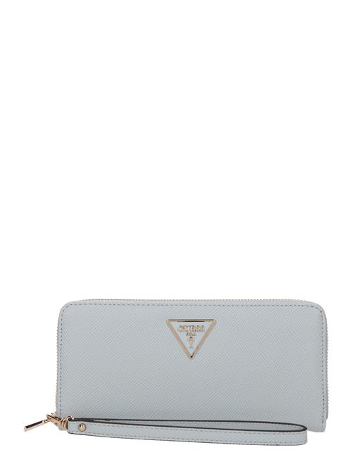 GUESS Tegnebog 'LAUREL II SLG LARGE ZIP AROUND'  pastelblå / guld