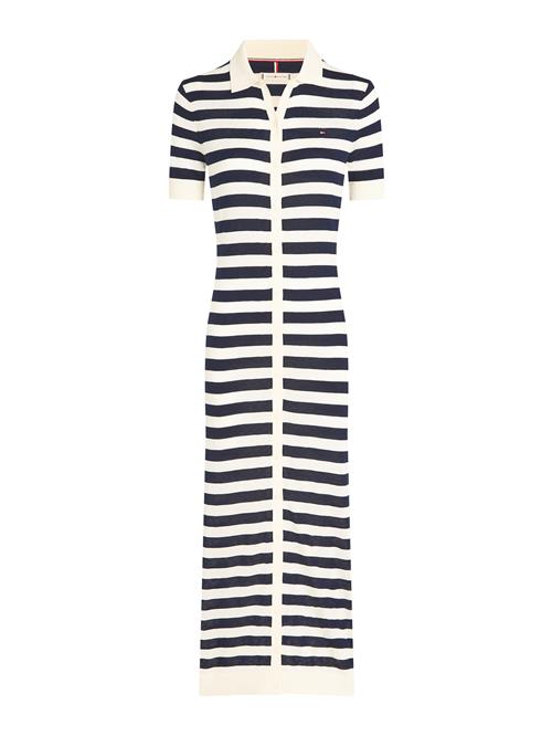 TOMMY HILFIGER Kjole  mørkeblå / naturhvid