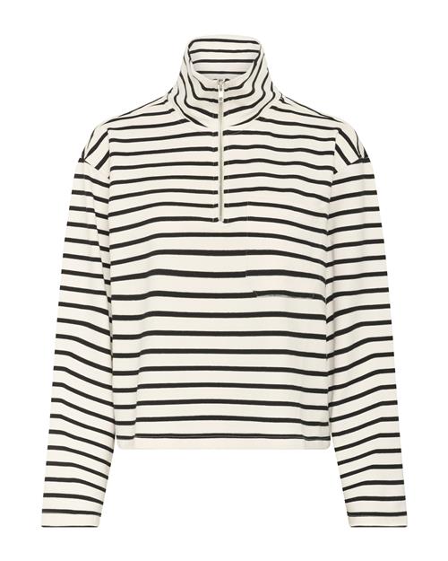 Se Part Two Sweatshirt  sort / hvid ved About You