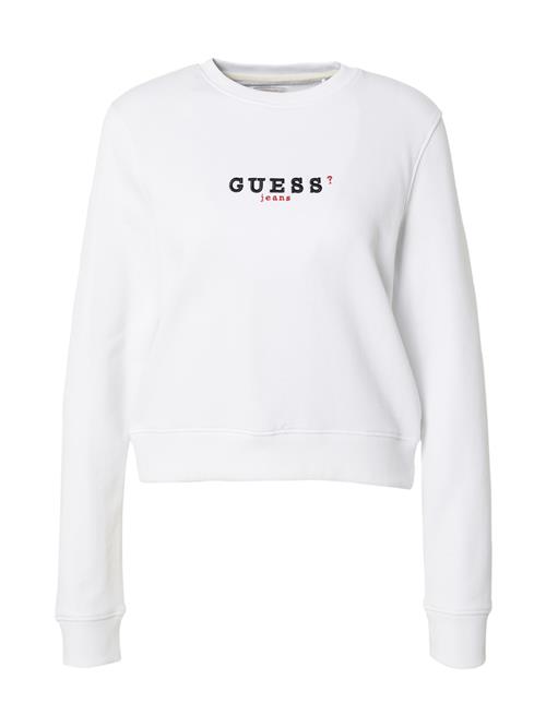 GUESS JEANS Sweatshirt  rød / sort / hvid