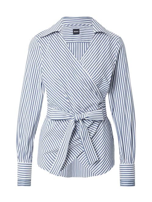 BOSS Bluse 'Bekania'  safir / hvid