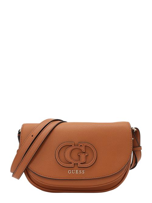 GUESS Skuldertaske 'CALEBRA CONVERTIBLE XBODY FLAP'  karamel