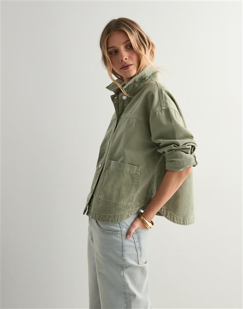 Vero Moda - Grøn - Vmjamie Ls Denim Shacket Mix Ga Noo