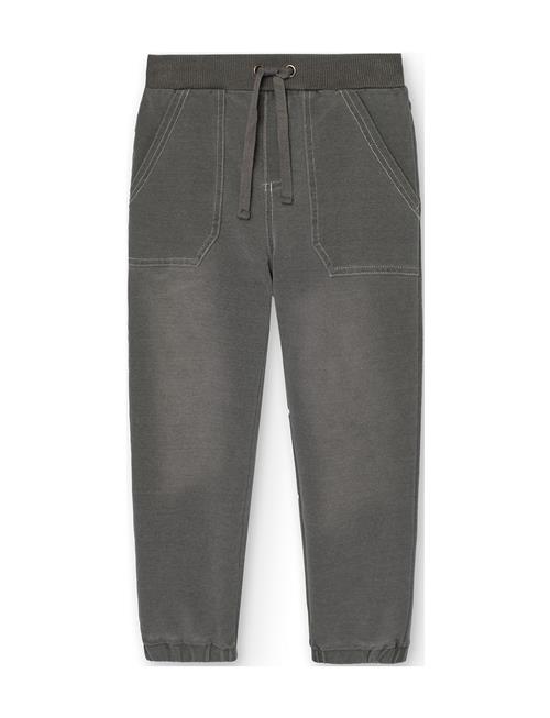 Fleece Denim Trousers For Boy -Bci Boboli Grey