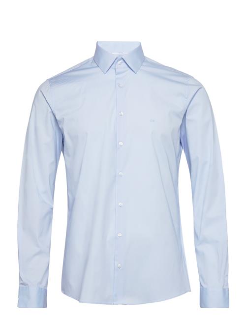 Poplin Stretch Slim Shirt Calvin Klein Blue