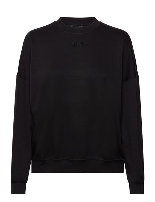 Light Grey Melange Comfy Sweatshirt Aim´n Black