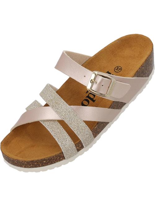 Palado Pantoletter 'Balmur'  ecru / lysebeige