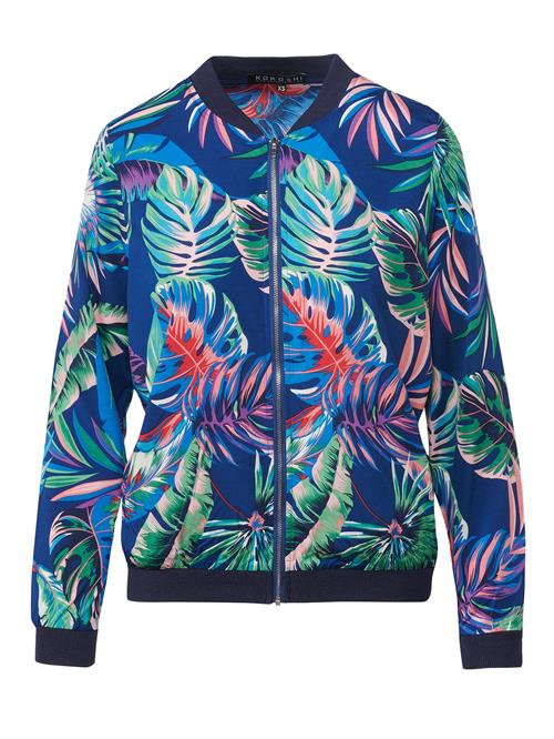 KOROSHI Sweatjakke  blå / grøn / lys pink / rød