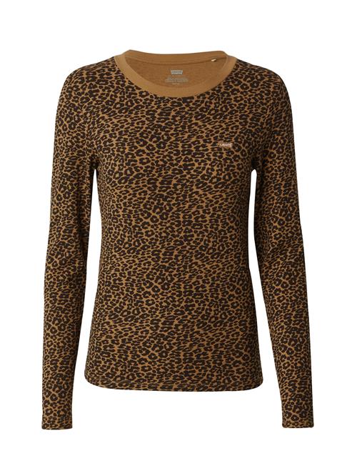 LEVI'S ® Shirts 'Essential Housemark Long Sleeve Tee'  umbra / sort / hvid