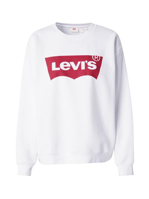 LEVI'S ® Sweatshirt 'Graphic Everyday Crew Sweatshirt'  rød / hvid