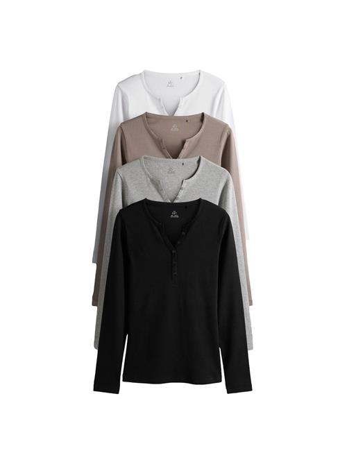 The Set Shirts  brokade / lysegrå / sort / hvid