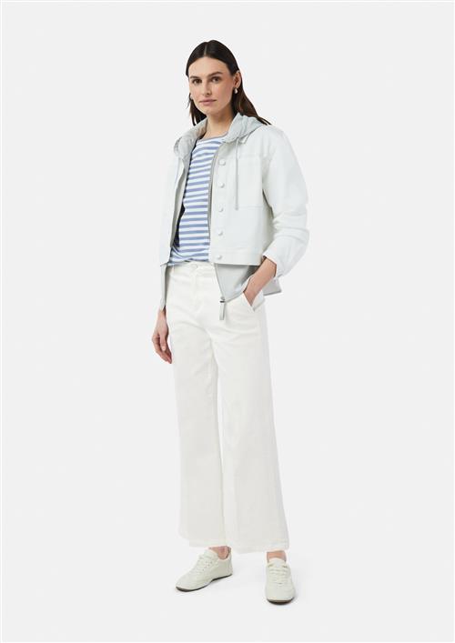comma casual identity Bukser med fals 'Alva'  hvid