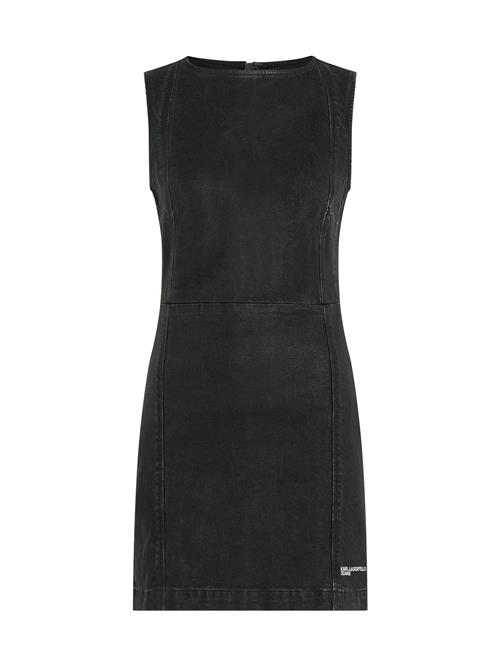 KARL LAGERFELD JEANS Kjole  black denim / hvid