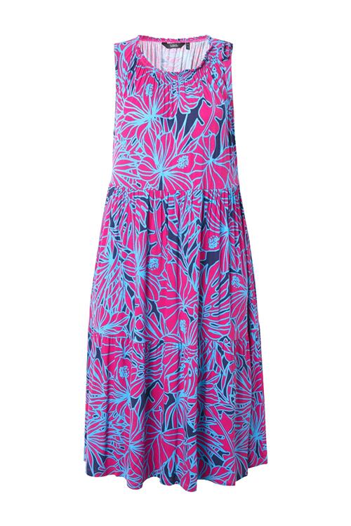 Ulla Popken Kjole  navy / azur / mørk pink