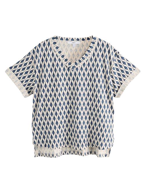 Next Shirts  natblå / uldhvid